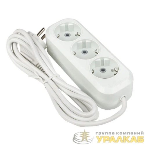 Удлинитель 3х2м с заземл. 16А IP20 Эксперт 3.0кВт ПВС 3х1 PROxima EKF UBA16-310-3-02 детальная картинка