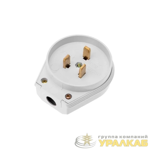 Вилка ВШ для электрической плиты 32А 250 В 2Р+РЕ бел. Rexant 11-8931 детальная картинка