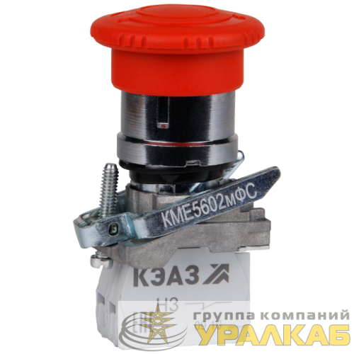 Кнопка грибовидная КМЕ5111мФС 1НО+1НЗ IP40 красн. красн. КЭАЗ 