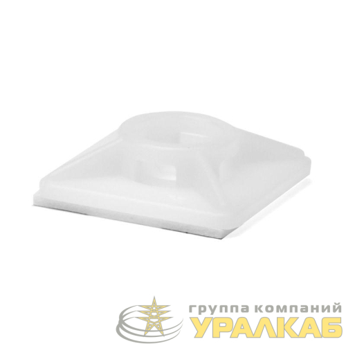 База монтажная самокл. для двух хомутов 19х19 бел. (уп.100шт) DKC 25467SR