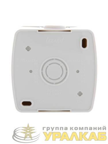 Розетка компьютерная 1-м ОП Nata RJ45 бел. LEZARD 710-0200-139 детальная картинка