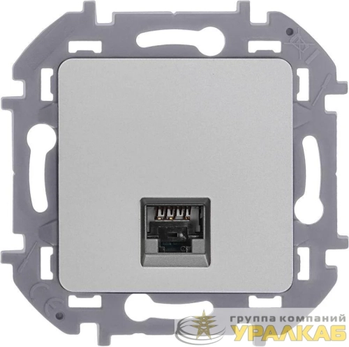 Розетка компьютерная Inspiria RJ45 кат.5E UTP алюм. IEK 