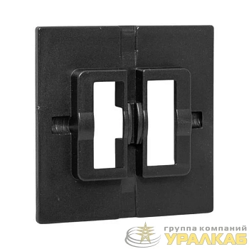 Пластина переходная для 1-кл./2-кл. выключателя IP44 Эпика черн. EKF 