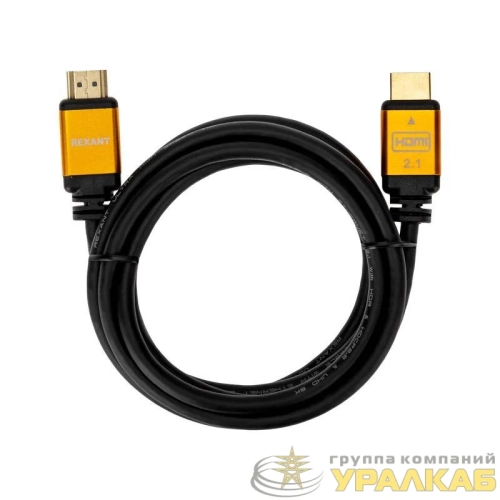 Кабель HDMI - HDMI 2.1 длина 3м Gold Rexant 17-6005 детальная картинка