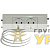 Розетка 2-м 4мод. Mosaic 16А IP40 2х2P+E с заземл. немецк. стандарт с суппортом безвинт. клеммы для кабель-канала DLP бел. Leg 