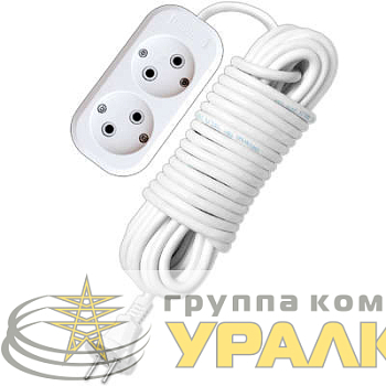 Удлинитель 2х10м без заземл. 10А IP20 Е-202 ПВС 2х1 АБС-пластик UNIVersal 9634265