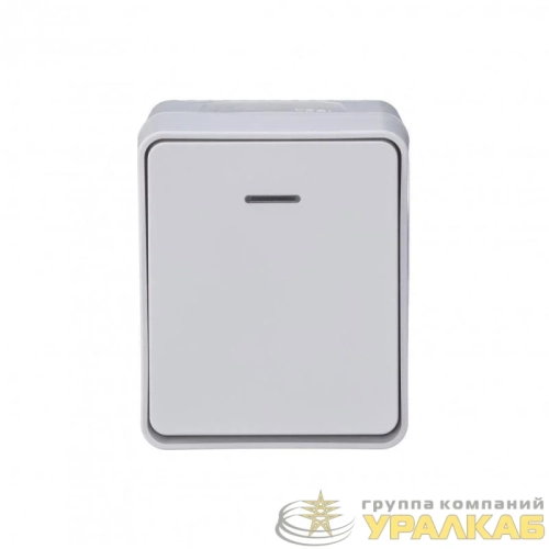 Выключатель 1-кл. ОП AtlasDesign PROFI IP54 10AX с подсветкой бел. SE 