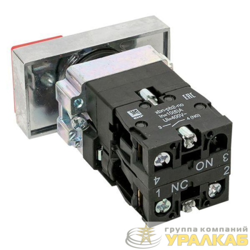 Кнопка LAY5-BW8465 "I-O" прямоугольная 230В NO+NC PROxima EKF 