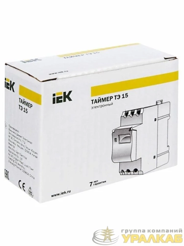 Таймер цифровой ТЭ15 16А 230В на DIN-рейку IEK MTA10-16 детальная картинка