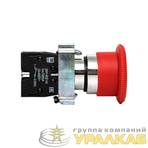 Кнопка "Грибок" BS542 NC поворотн. красн. PROxima EKF 