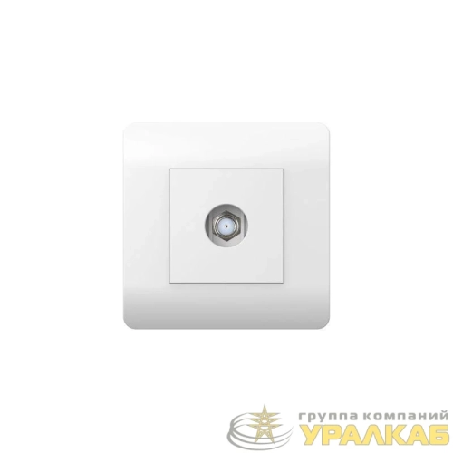 Розетка телевизионная одиночная SAT NEW3-E коннектор бел. CHINT 431538 детальная картинка