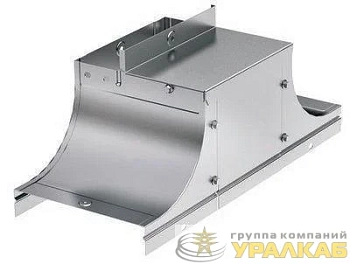 Крышка-ответвитель TSS осн. 100 H50 в комплекте с крепеж. эл. и соединения пластинами для монтажа DKC 