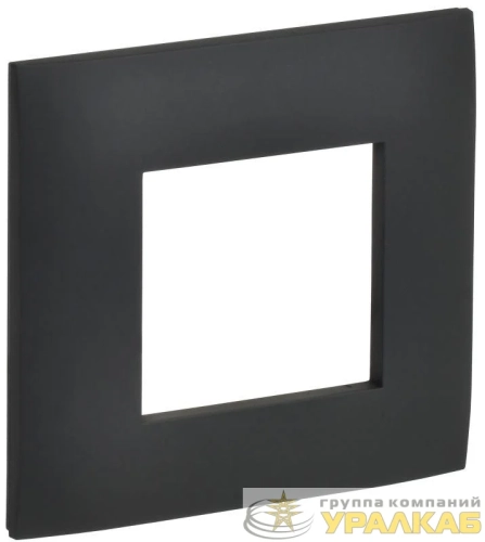 Рамка 1-м SKANDY SK-F01G графит IEK SK-M12-K53 детальная картинка
