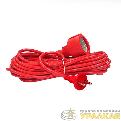 Удлинитель-шнур 1х10м без заземл. 10А IP20 2.2кВт ПВС 2х1 DOMTOK 