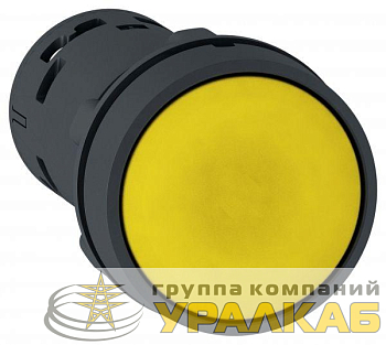 Кнопка 22мм желт. с возвратом 1НО SchE XB7NA81
