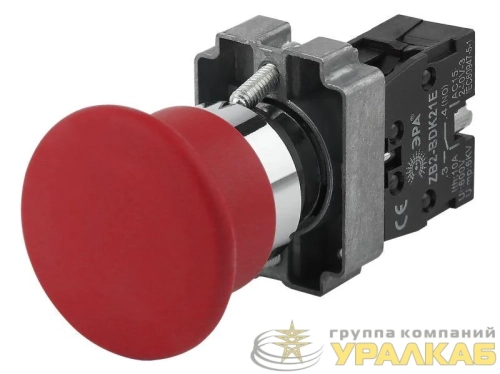 Кнопка управления "Грибок" LAY5-BC42 BBG71-BC-K04E 1р красн. Эра 