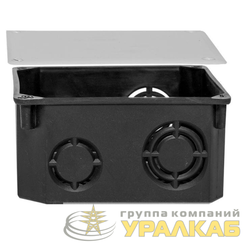 Коробка распаячная КМТ-010-006 для твердых стен с крышкой 107х107х50 полипропилен; винты IP20 син./бел. EKF plc-kmt-010-006 детальная картинка