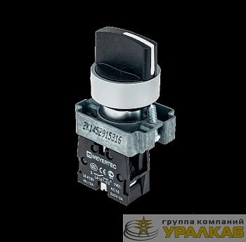 Переключатель короткая ручка черн. 2 полож. 1NO фикс-возвр мет. MTB2-BDZ114 ОВЕН 