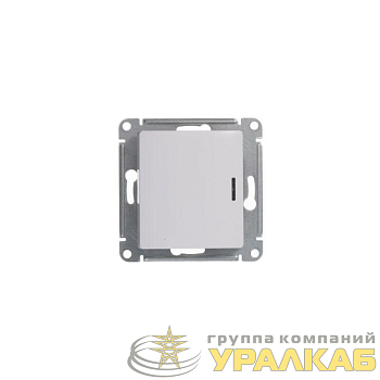 Переключатель проходной 1-кл. СП Glossa 10А IP20 (сх. 6а) 10AX с подсветкой механизм бел. SE GSL000163
