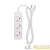 Удлинитель 3х1.5м без заземл. STANDARD 2х1кв.мм бел. Rexant 13-4006