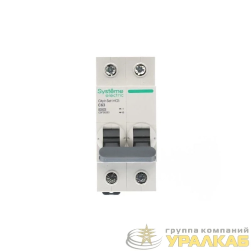 Выключатель автоматический 2п City9 Set (АВ) С 63А 6кА 230В SE 