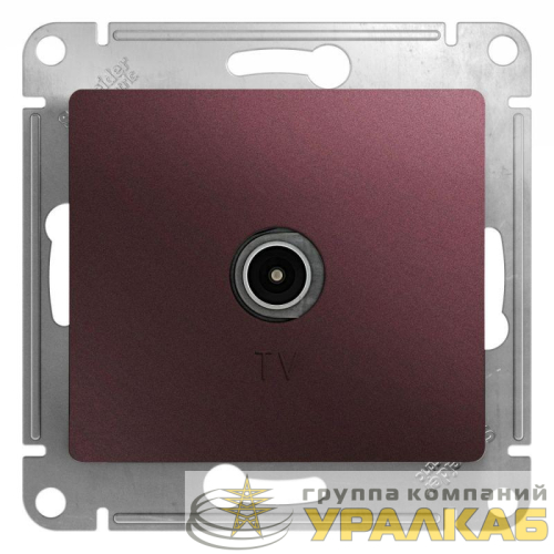 Механизм розетки TV Glossa оконечной 1DB баклажан. SchE GSL001191 детальная картинка