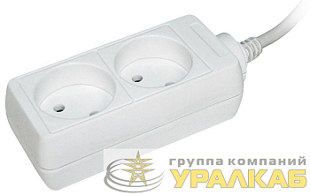 Удлинитель 2х5м без заземл. 10А IP20 У2 2P 250В 2х0.75 IEK WYP10-06-02-05-N