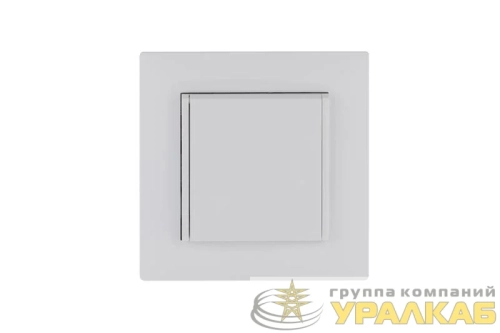 Розетка 1-м с крышкой Karea RIZZ с заземл. бел. Makel 