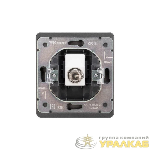 Розетка телевизионная TV СП ROUND MIELE титан Kranz 