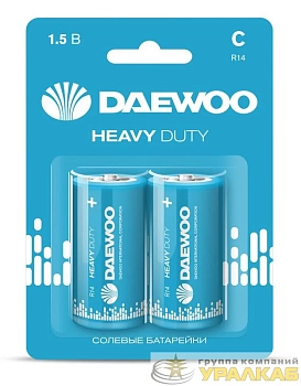 Элемент питания солевой C/R14 1.5В Heavy Duty 2021 BL-2 (уп.2шт) DAEWOO 