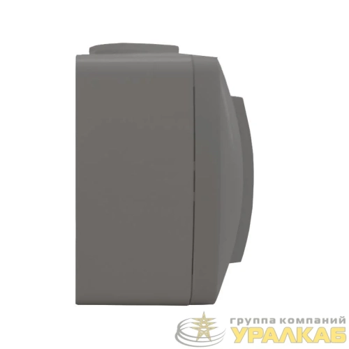 Розетка 1-м ОП Клио 16А IP44 с заземл. сер. UNIVersal К2228-Gr детальная картинка