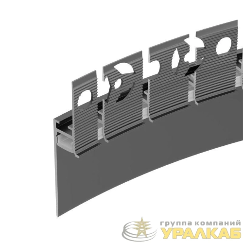 Профиль PLINTUS-FANTOM-BENT-H35-SIDE-2000 BLACK L2000 алюм. Arlight 