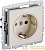Розетка BRITE РС14-1-0-БрКр 16А с заземл. защ. шторки механизм беж. IEK BR-R14-16-K10