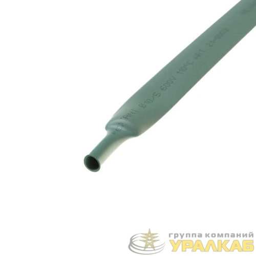 Трубка термоусадочная ТУТ нг 10.0/5.0 зел. 1м REXANT 