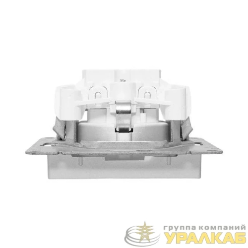 Розетка СП Эпика 16А с заземл. защ. шторки механизм алюм. EKF 