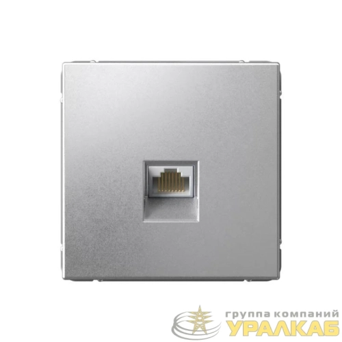 Розетка компьютерная ArtGallery RJ45 кат.5E механизм алюм. SE 