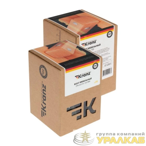 Болт мебельный 8х100 DIN 603 (уп.25шт) Kranz KR-01-3511-027 детальная картинка