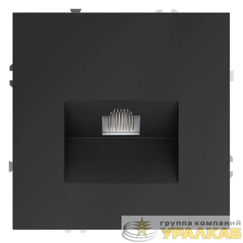 Розетка компьютерная 1-м СП S70 RJ45 кат.6 механизм графит Voltum 