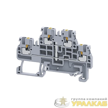 Клемма 2х-ярусная push-in OptiClip CPDL-2.5-2L-I-S сер. КЭАЗ 331864