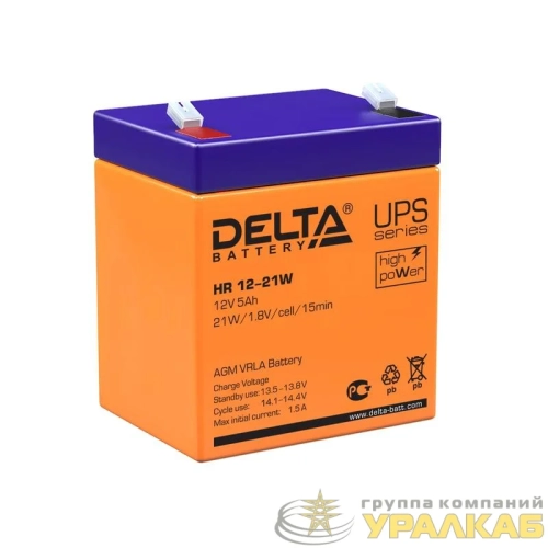 Аккумулятор UPS 12В 5А.ч HR 12-21 W Delta 