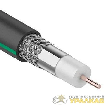 Кабель SAT 703B Cu/Al/Al (75%) 75Ом 100м черн. OUTDOOR (м) PROCONNECT 01-2436-1