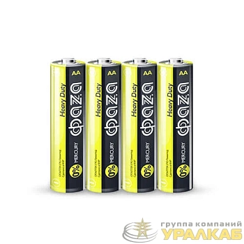 Элемент питания солевой AA/R6 1.2В Heavy Duty Shrink-4 (уп.4шт) ФАZА 5002296