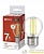 Лампа светодиодная LED-ШАР-deco 7Вт шар прозрачная 4000К нейтр. бел. E27 810лм 230В IN HOME 