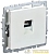 Розетка компьютерная СП RJ45 кат.5E BRITE РК10-БрЖ механизм жемчуж. IEK BR-K10-1-K36