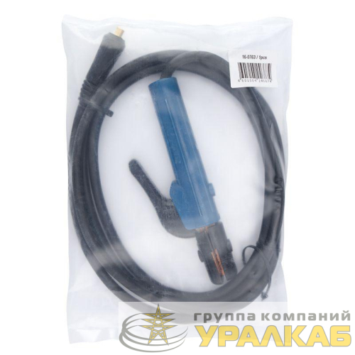 Кабель сварочный КГ 1х16 200А СКР 10-25 с электрододержателем 3м Rexant 16-0753 детальная картинка