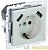 Розетка BRITE РЮш10-1-БрЖ 16А с USB A+A 2.1А с заземл. защ. шторки механизм жемчуж. IEK BR-R14-16-U21-D21-K36