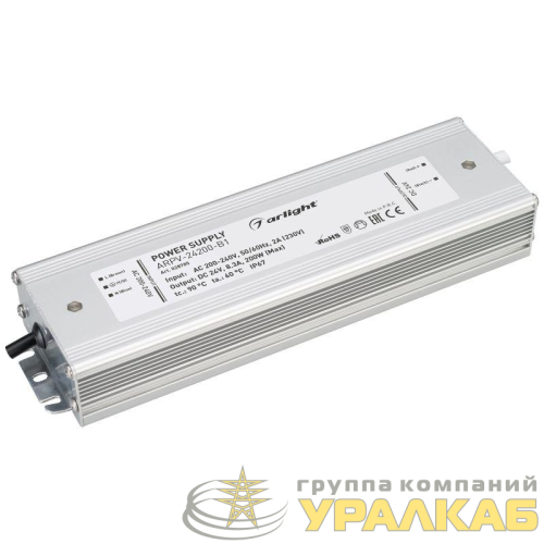 Блок питания ARPV-24200-B1 24В 8.3А 200Вт IP67 метал. 3 года Arlight 028785