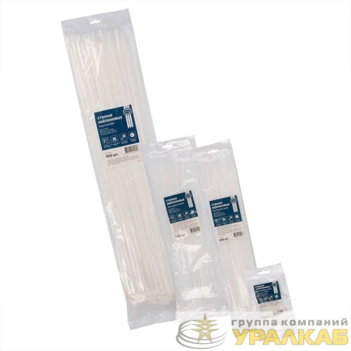 Хомут нейлоновый НСС "EasyFix" 4х300 бел. (уп.100шт) Fortisflex 
