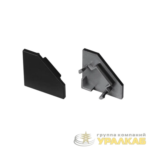 Заглушка SL-KANT-H18 FLAT BLACK глухая пластик (комплект) Arlight 