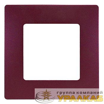 Рамка 1-м Etika сливовый Leg 